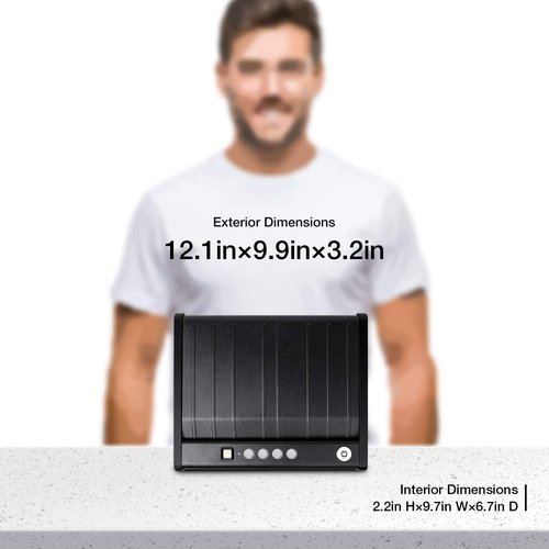 awesafe Gun Safe, Updated Biometric Gun Safes for Pistols, Quick Access Pistol Safe Fingerprint Handgun Safe with Keys and Keypad, Beside Gun Lock Box for Home (Biometric Fingerprint Lock)