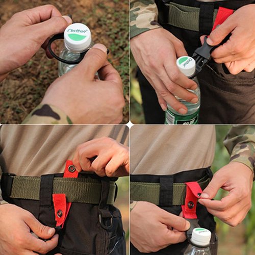 YERGOFE Hanging Bottle Buckle Clip Carabiner - 6 Pcs