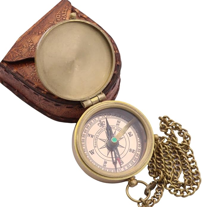Trust in The Lord, Proverbs 3: 5-6, Solid Brass Directional Engraved Compass, Baptism Gifts for Boys Girls, First Communion, Christian Gifts for Men, First Confirmation Gifts for Boys Catholic Gifts