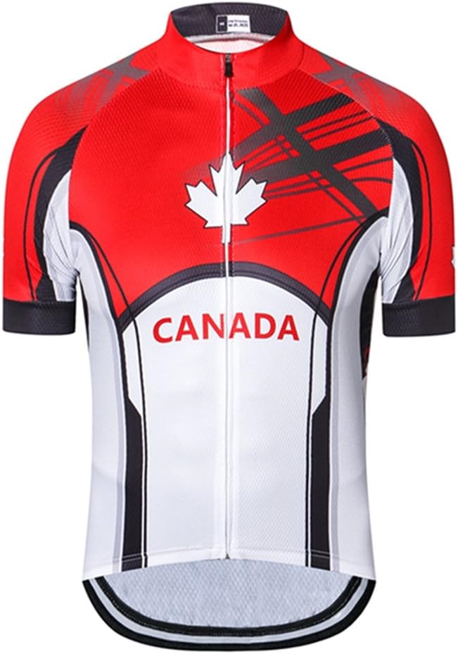 Weimostar Men's USA Cycling Jersey Short Sleeve Biking Shirts Breathable with Pockets