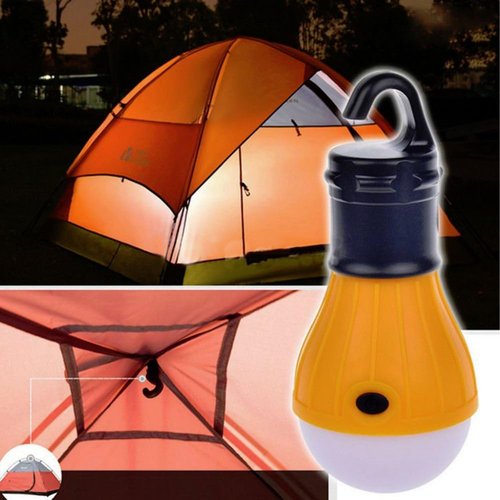 BlueSunshine 4 PCS LED Tent Lamp Camping Light Portable LED Lantern Emergency Light Bulb Battery Operated 3 Mode Night Light for Backpacking Hiking Fishing Shed Playhouse Indoor Outdoor Activities