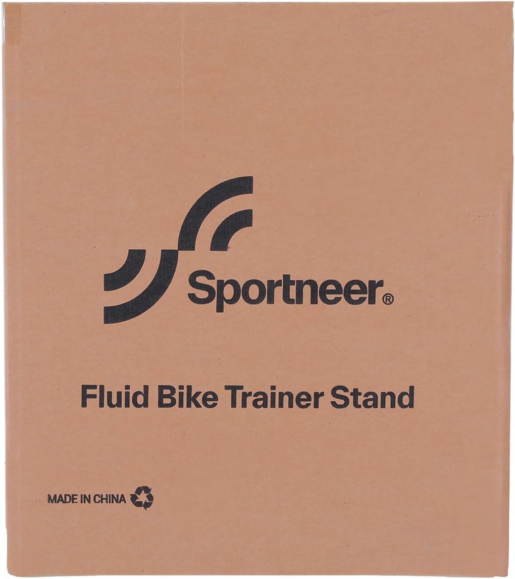 Sportneer Bike Trainer - Fluid Stationary Bike Stand for 26-29" & 700C Wheels - Auto Resistance Control Bike Trainer Stand for Indoor Riding with Noise Reduction Wheel for Road Bikes