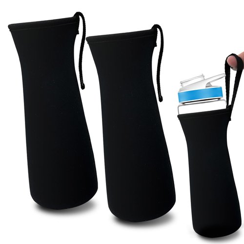 Oxyooh 2Pcs Sleeve for Cirkul Water Bottle - Neoprene Hand Strap Design Compatible With 22oz Plastic & Stainless Steel Bottles - Accessories