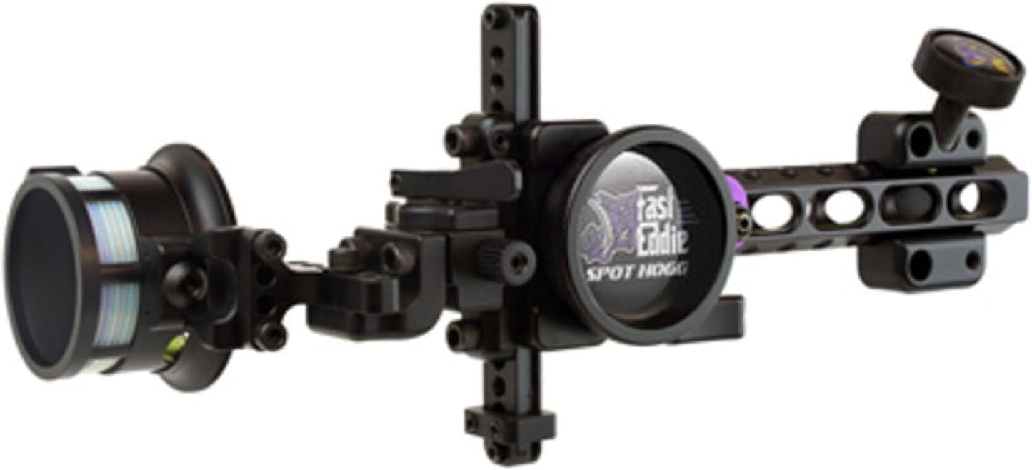 Spot Hogg Fast Eddie XL | Single Pin Bow Sight | Right/Left Handed | Pin Size .01/.019 | Made in The USA