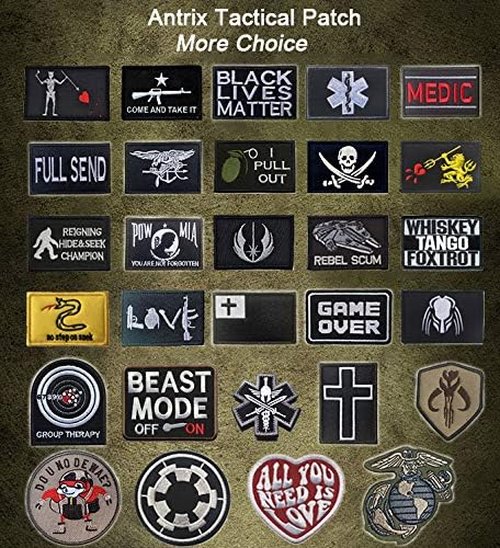 Antrix 6 PCS Tactical Joshua 1:9 Bible Verse 210 Have I NOT COMMANDED You Patch Hook and Loop Fastener Joshua 1:9 Be Strong and Courageous Emblem Badge Patch -4"*2.25"
