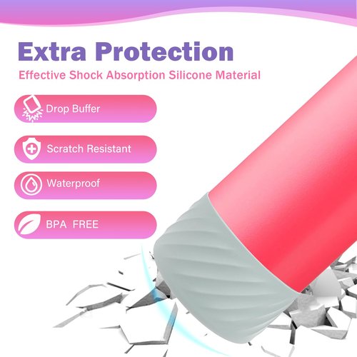 2Pcs Silicone Boot Base Sleeve for Owala Water Bottle FreeSip Twist and Flip Protective Silicone Bottom Bumper for Owala Flask Water Bottle Accessories BPA Free