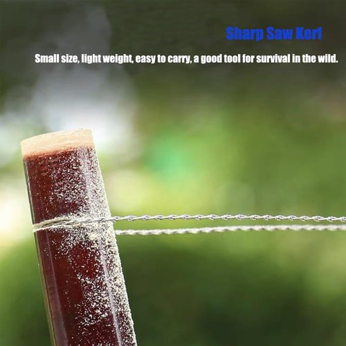 Wire Saw Camping Saw Stainless Steel Cable Saw Hand Pocket String Rope Saw Emergency Survival Outdoor Cutting Tool 5 PCS for Cutting Wood Plastic Hiking Camping Hunting