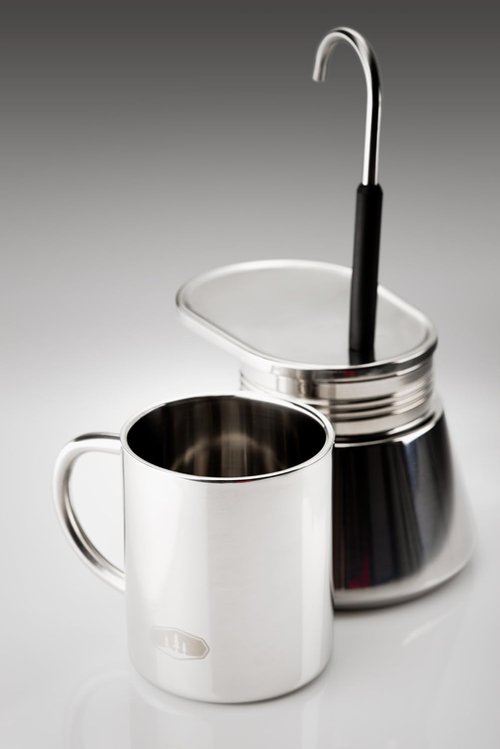 GSI Outdoors, MiniEspresso Set, Superior Backcountry Cookware Since 1985, 4 Cup