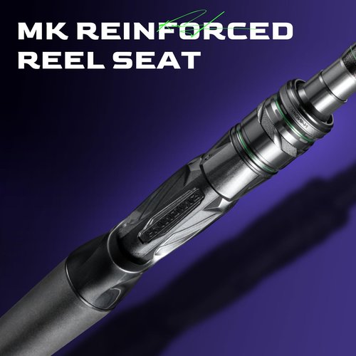 HANDING M1 Musky Fishing Rod 7'6'' Heavy Casting Rod with Fast Action 30T+24T Carbon Fiber SEAGUIDE RA Guide Rings for Northern Pike Catfish Striped Bass Snook