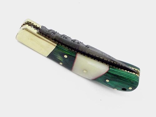 Damascus Lockback Green