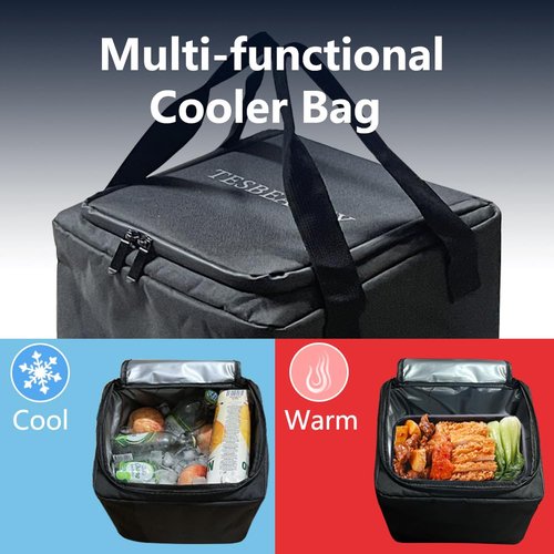 TESBEAUTY Tesla Model 3 Trunk Organizer, Camping Bag, With Leakproof Cooler, Tesla Frunk Storage Bag, Foldable Space Saving, Upgraded Thicker, More Durable,Pperfect For Grocery Shopping