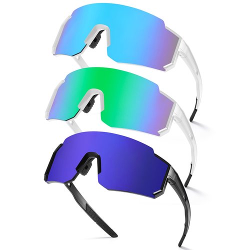 MALIDAK Sports Polarized Sunglasses for Mens Women Youth Baseball Sun glasses UV Protection Men Cycling Glasses Ideal for Fishing,Running,Surfing,Climbing