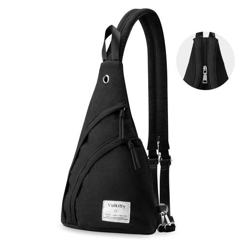Vulkitty Sling Bag Crossbody Daypack for Men & Women Shoulder Bag for Hiking, Travelling, outdoors, Sports, Cycling, Casual
