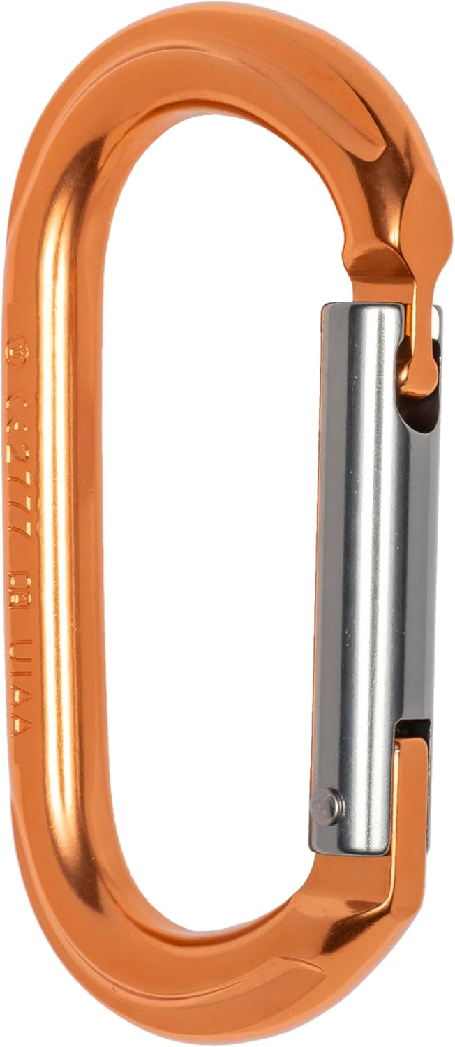 Oval Aluminum Carabiner Straight Gate Keylock 7kN