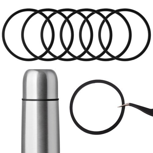 6PCS Contigo Replacement Lid Parts - Replacement Rubber Lids Seals Compatible with 16oz & 20oz Leak-Proof Travel Mug Contigo Water Bottle Lids Replacement Rubber Lid Ring for Coffee Mugs