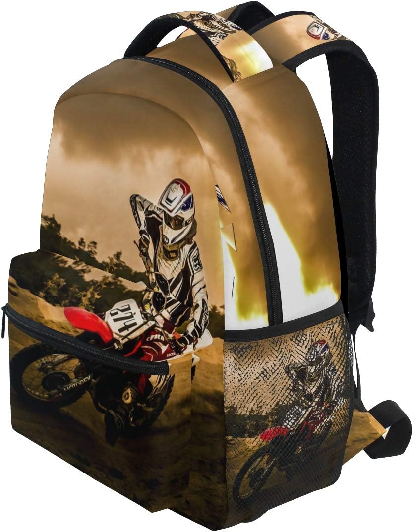 Nerxy Lightweight Dirt-Bike Motocross Motorcycle Vehicle Backpacks Women Bags Men Bookbag