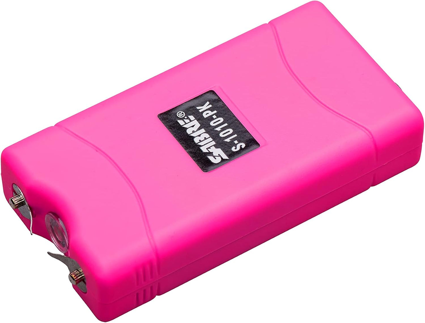 SABRE 2-in-1 Stun Gun with LED Flashlight, Self Defense Stun Gun with Painful 1.160 µC Charge, 120 Lumens, Rechargeable Battery, Easy to Use Safety Switch, Belt Holster for Quick Access