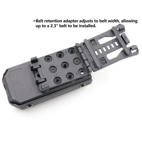 Tourniquet Holder, Tourniquet Case Compatibility with Tourniquet Gen 7, Adjustable Molle Tourniquet Pouch Mounting Adapter Fits up to a 2.3" Belt. (1 Pack)