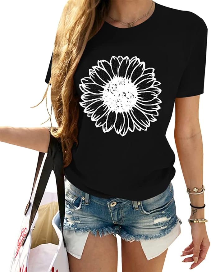 Womens Graphic T-Shirt Not All Who Wander are Lost Funny Tees for Women Summer Casual Tops Athletic Shirts