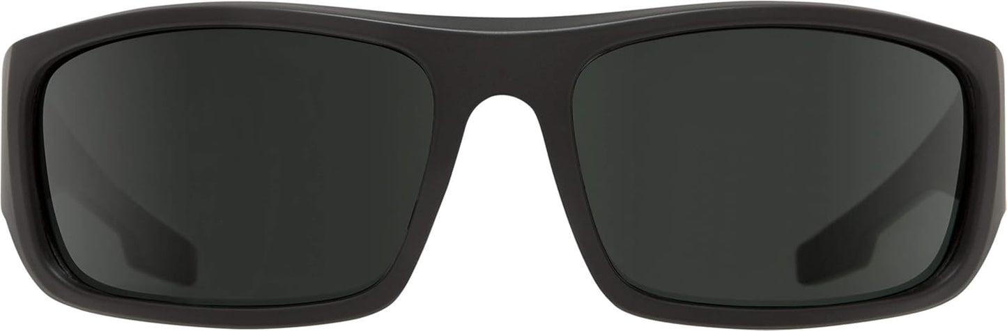 SPY Optic Piper, Rectangular Wrap Sunglasses, Color and Contrast Enhancing Lenses