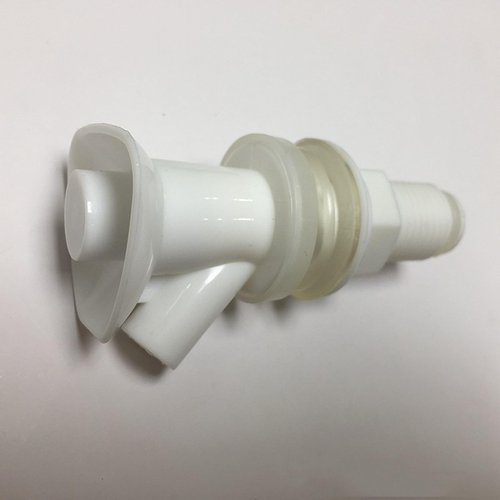 Upgrade Your Water Cooler with The Mountain Spigot Replacement Kit - Fits Rubbermaid and Gott Coolers, Push-Button Style 1PCS (White 1 PCS)