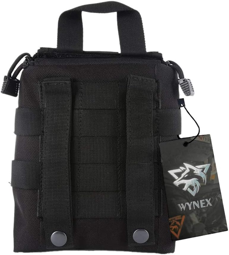 WYNEX First Aid EMT Bags, Tactical IFAK Medical Molle Pouch Military Utility Med Emergency EDC Pouches Outdoor Survival Kit Suit for Tactical Waist Belt Pack 1000 Nylon