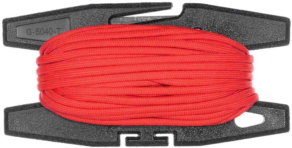 Paracord Spool Tool with 100 Feet of 550 7-Strand Parachute Cord