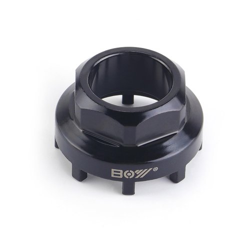 SONZUIA Bike Bottom Bracket Chainring Lockring Removal Tool Compatible with Shimano Octalink, ISIS Drive, Bosch Gen 3 and 4, Brose 8 Notch 43.5mm Outside Diameter
