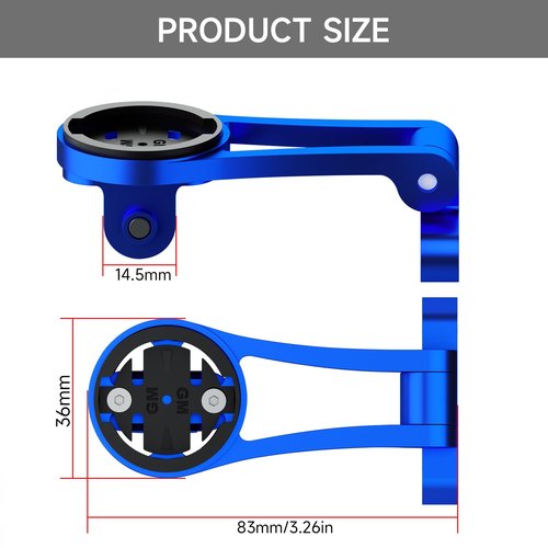 BIKOOCO Out Front Adjustable Bicycle Mount - Bike for Garmin Extended Mountain Bike Computer Road Mountain Cycling GPS Combo Extended Bike Accessories for 32mm Handlebar