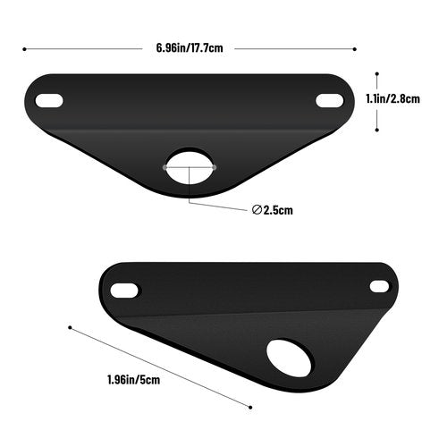 RIMLUFE Roof Luggage Rack Hammock Board Bracket, Outdoor Camping Configuration, Off-Road Vehicle Hammock Accessories and Tools, Black, C-DC-01