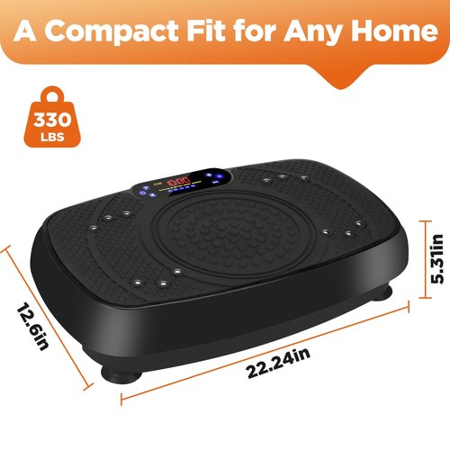 Vibration Plate Exercise Machine, Full Body Exercise Equipment, 199 Adjustable Speeds Power Vibration Board Used for Home Fitness, Shaping, Training, Recovery, and Weight Loss