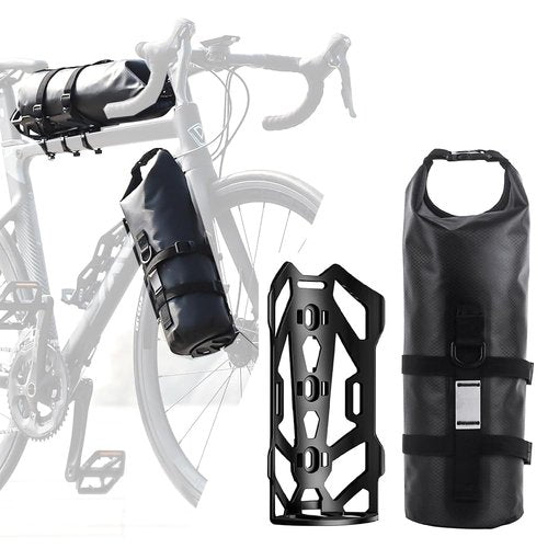 BEENOPT 5L Bike Fork Bag with Multipurpose Cage for Cycling Touring,Lightweight Bicycle Waterproof Dry Cargo Rack Bag for MTB,Road,Mountain,Folding bikes
