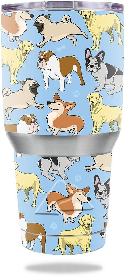 MightySkins Skin Compatible with Ozark Trail 30 oz Tumbler - Puppy Party | Protective, Durable, and Unique Vinyl Decal wrap Cover | Easy to Apply, Remove, and Change Styles | Made in The USA