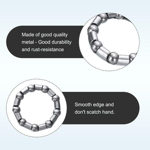 uxcell Bicycle Crank Ball Bearing 2/7Inch (8mm) x 9 Balls, 2pcs Replacement Ball Bearings for Mountain Bottom Bracket Bearings Bike Wheel Frame Bearing Repair