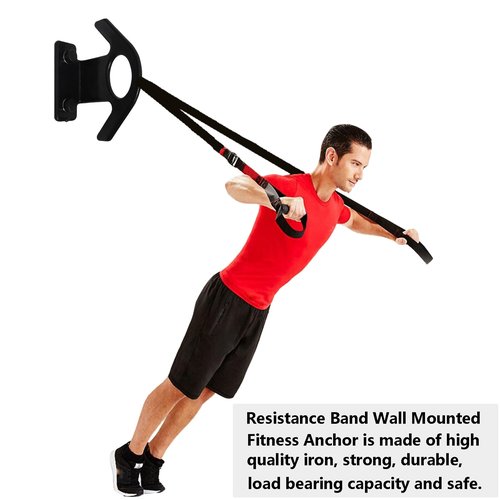 Resistance Band Wall Anchor(3PCS),Resistance Bands Wall Mount for Home Workouts & Yoga Gym，Resistance Band Hooks for Resistance Bands, Stretch Straps & Suspension Trainers