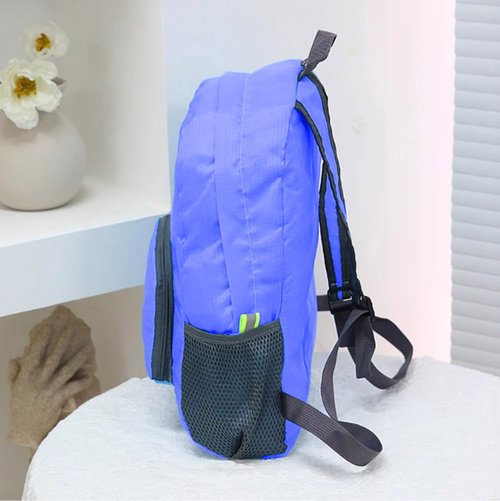 Ultra Lightweight Foldable Backpack 2Packs for Outdoor Adventures,Water Resistant Daypack for Travel Camping Hiking (Black Blue 2 PCS)