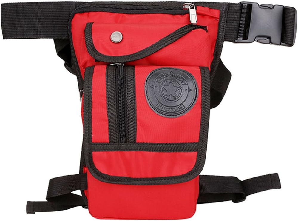 Nylon Drop Leg Bag Hiking Waist Pack for Men Women Tactical Motorcycle Bike Cycling Riding Travel Outdoor Sports Fanny Pouch