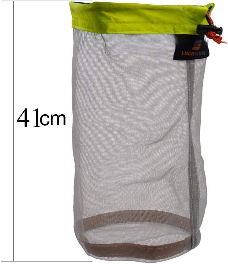 Ultra Light Stuff Sacks Nylon Mesh Drawstring Storage Bag S M L XL XXL for Camping Travel Hiking Outdoor Sports