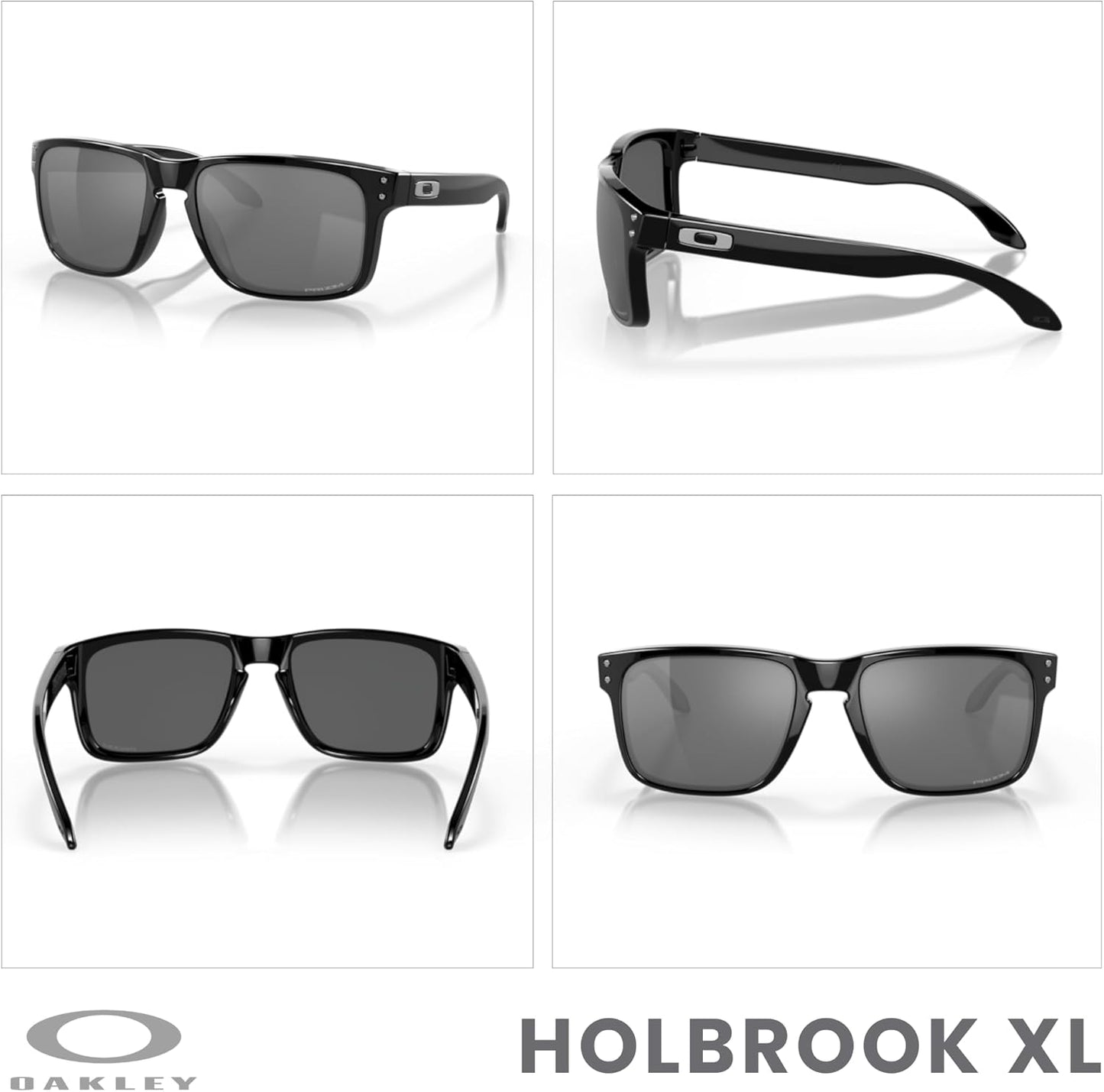 OAKLEY Holbrook OO9102 Square Sunglasses for Men+ Bundle Accessory Leash Kit, Microfiber Pouch