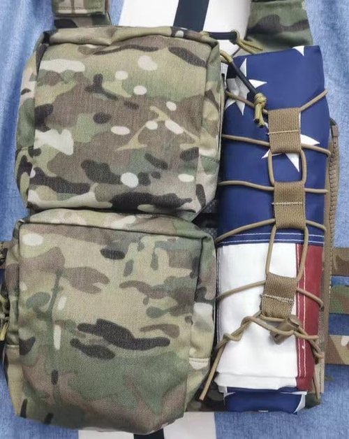 Elastic Fastener Strap for Tactical Flag,Fixed Elastic Cord,Molle Webbing Loop Cord Lock (Black cp)