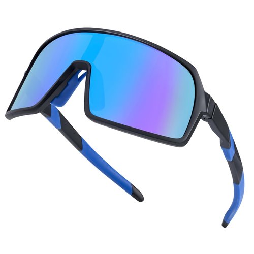 SODQW Kids Baseball Sunglasses Sports Wrap Around Frame Cycling Running Glasses for 6-12 boys girls
