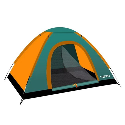 URPRO Portable Camping Tent, 2 Person Lightweight, Waterproof Windproof, UV Protection for Outdoor Orange & Green US