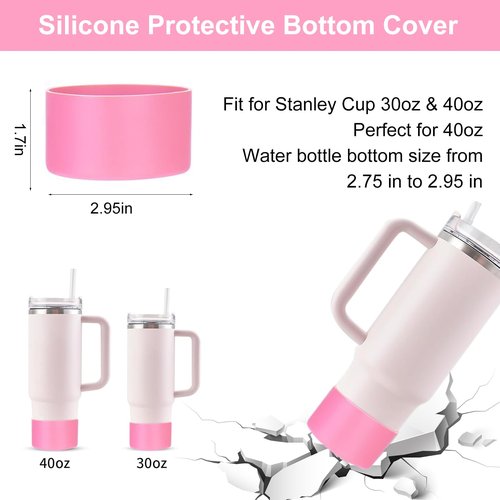 Nozibye Stanley Cup Accessories Set - Includes Stanley Charms, Cup Boot, Water Bottle Handle Strap, and Straw Covers for 40oz & 30oz Tumbler