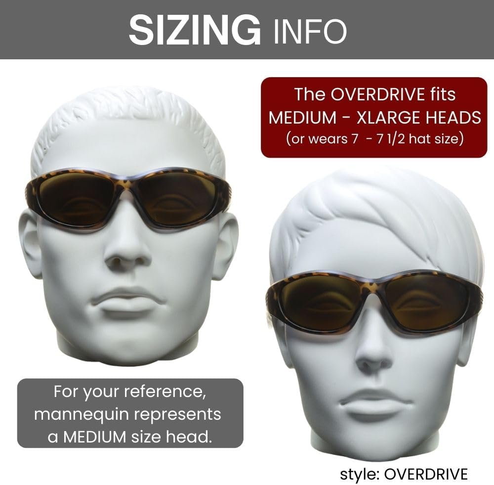 proSPORT Polarized Bifocal Sunglass Readers Fishing Driving Sport Motorcycle Anti-Glare Wrap Full Frame Large UV Men Women