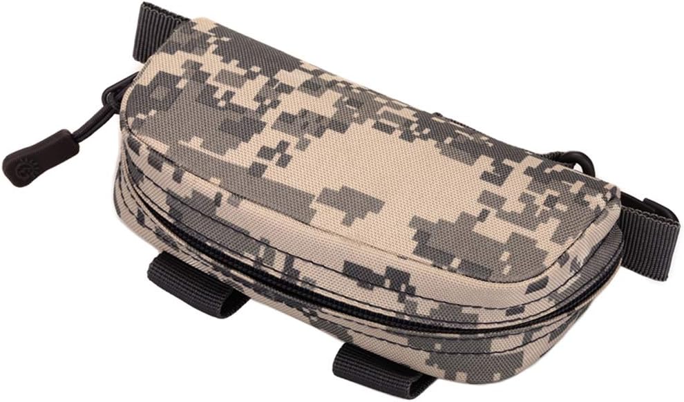 Tactical Molle Sunglasses Case Portable Anti-Shock Clamshell Carry Eyeglasses Hard Case Outdoor Hunting Goggle Mag Pouch