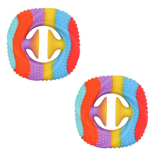 SooGree Hand Grip Strengthener (2 Pack) - Finger Exercisers - Silicone Rings for Muscle Strengthening (Color*2)