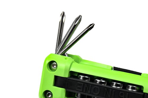 TXDIWWZ Bicycle multitools 16 in 1 bicycle tools kit set Multi Function Accessories Set Hex Spoke Wrench for Road Mountain Bikes Gree