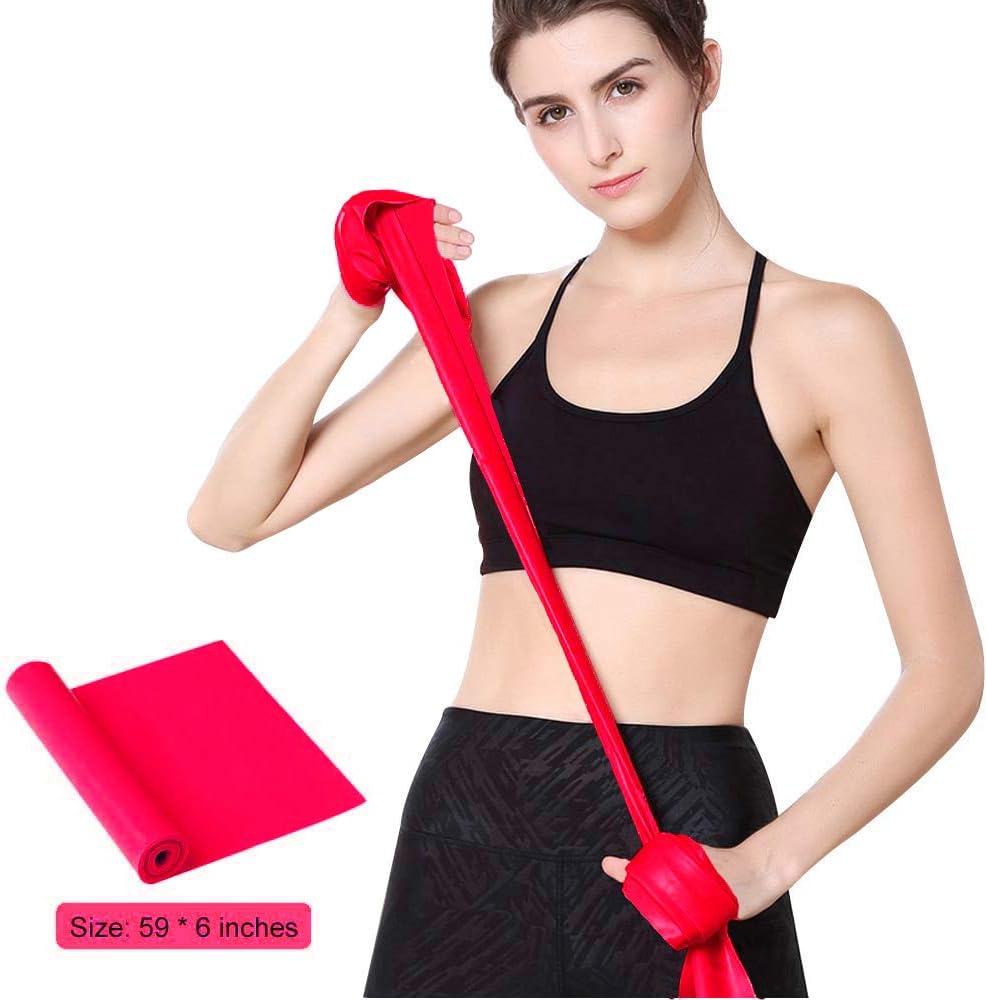 Resistance Bands, Elastic Exercise Bands for Working Out, Physical Therapy, Recovery, Yoga, Pilates, Strength Training