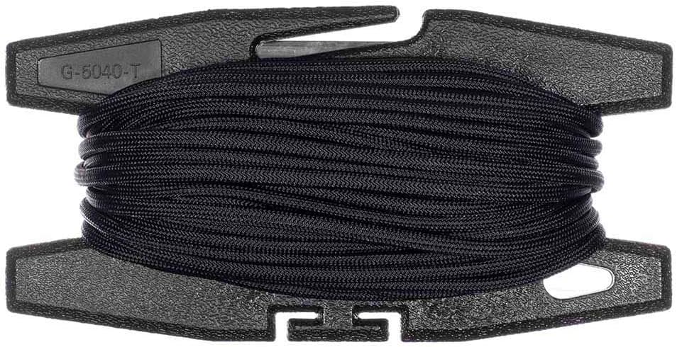 Paracord Spool Tool with 50 or 100 Feet of 550 7-Strand Parachute Cord - USA Made