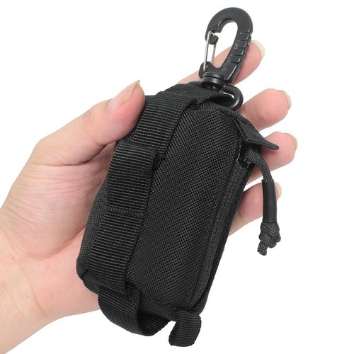 Tactical Compact Pouch, Molle Utility Pouch Bag Mini Coin Purse Keychain Wallet for Men Women